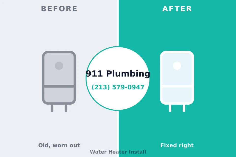 Before and after: plumbing repair South Dennis, MA